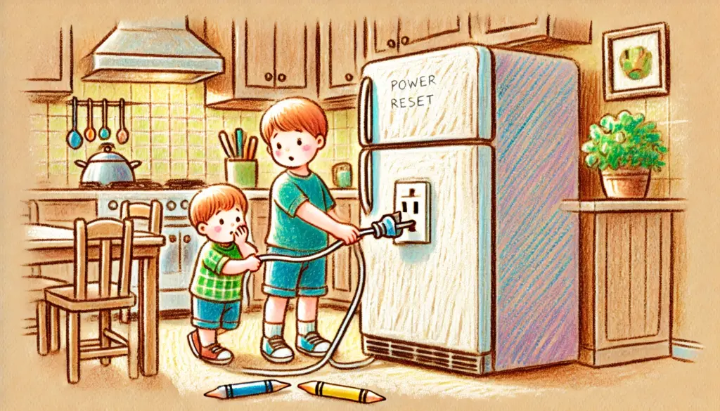電源リセットでエラーを解消できるかを試す
