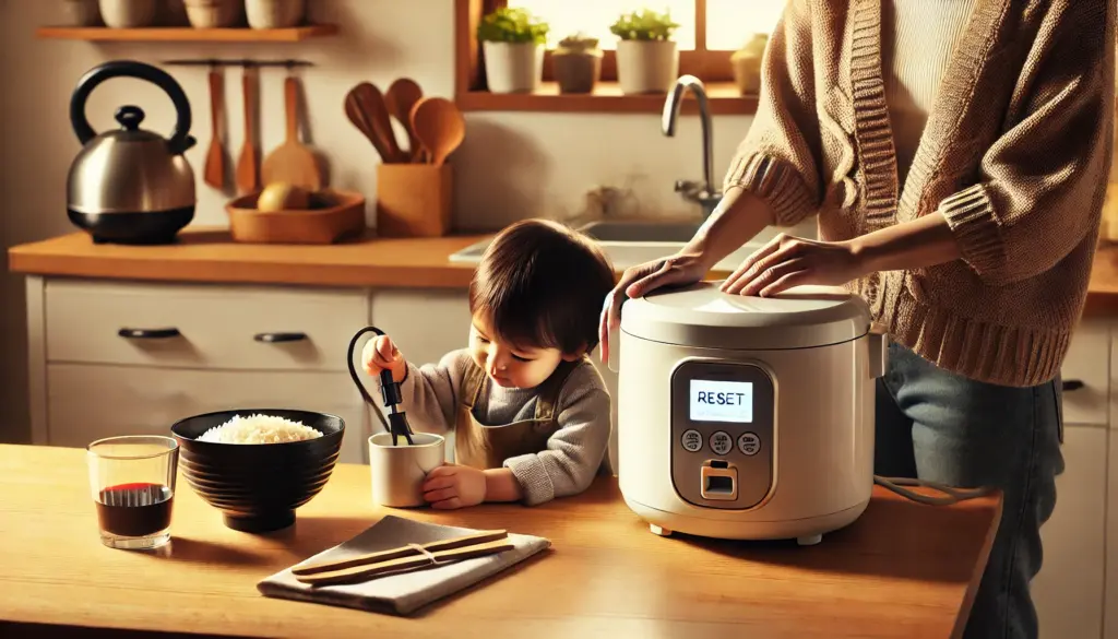 音が出ない炊飯器のリセット手順